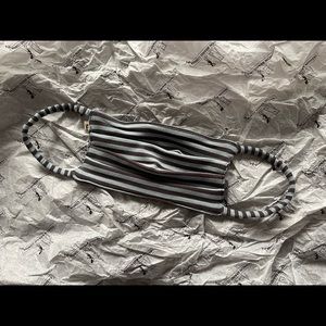 Fashion Brand Company Penelope Gazin Blue/Black Striped Cotton Spandex Mask